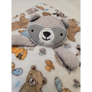 Le bebe Favorite Baby SECURITY BLANKET RACOON Bear Fox Turtle Plush LOVEY